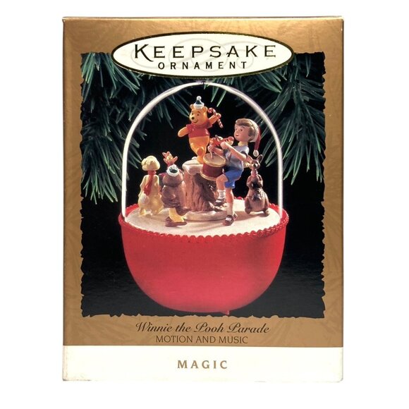 Hallmark Keepsake Ornament Magic Winnie the Pooh Parade Motion Music 1994 XMAS - Picture 2 of 13